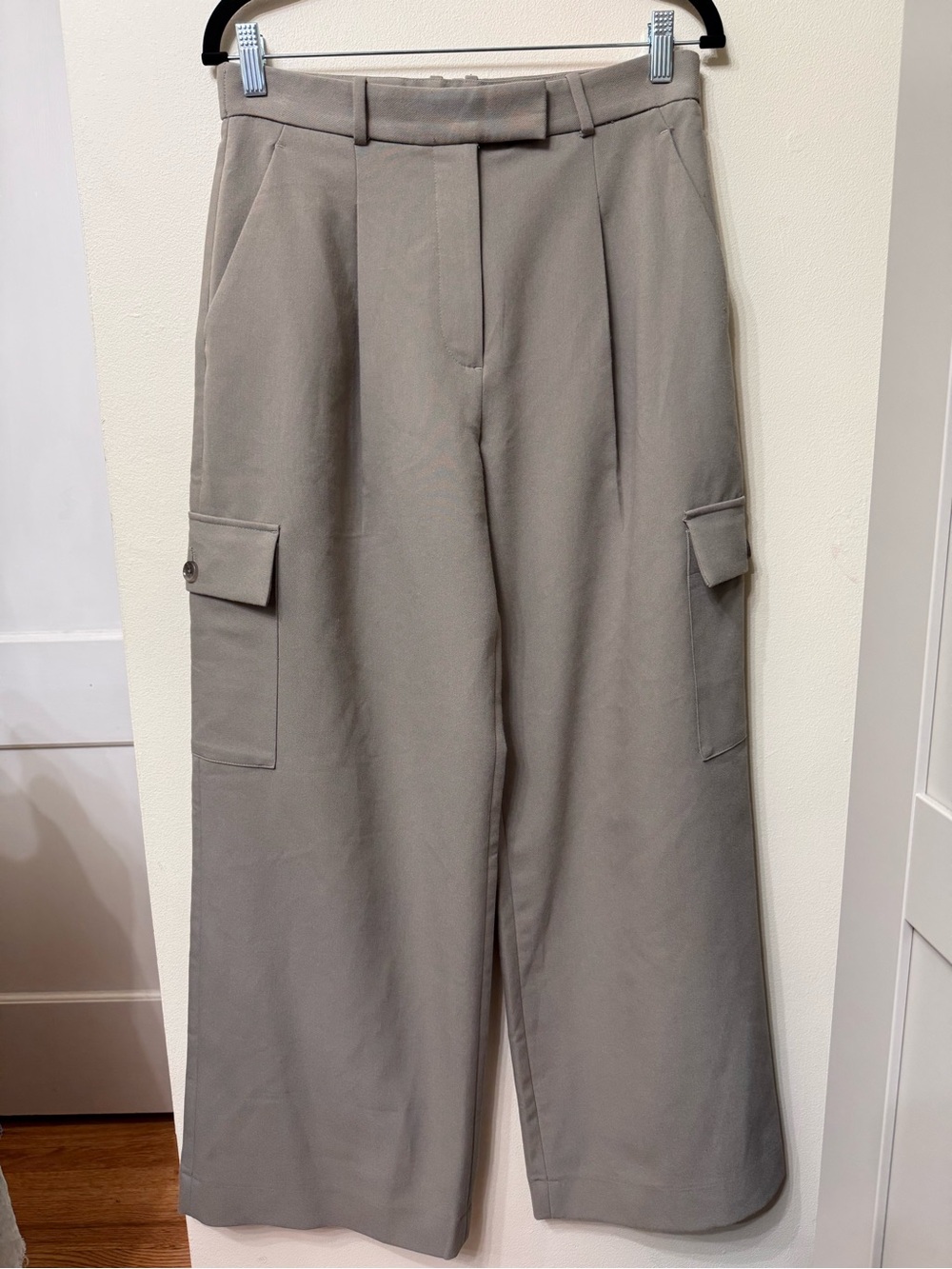 Abercrombie & Fitch 6 Wide Leg Cargo Pants High Rise Office Neutral Retro Trendy